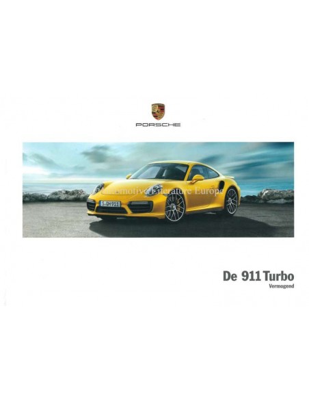 2018 PORSCHE 911 TURBO HARDCOVER BROCHURE NEDERLANDS