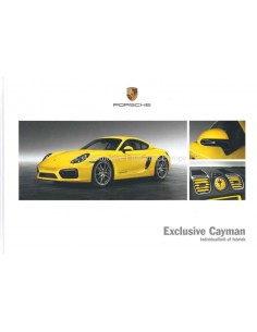 2015 PORSCHE CAYMAN EXCLUSIVE HARDCOVER BROCHURE DUTCH