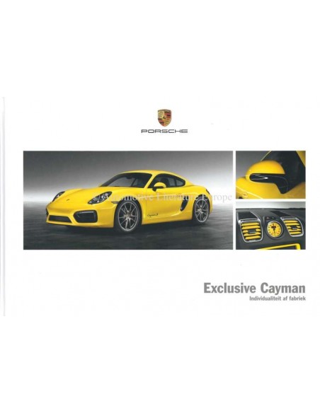 2015 PORSCHE CAYMAN EXCLUSIVE HARDCOVER BROCHURE DUTCH