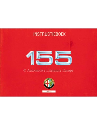 1992 ALFA ROMEO 155 INSTRUCTIEBOEKJE NEDERLANDS