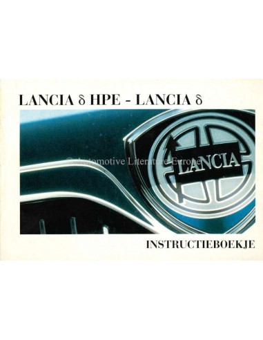 1998 LANCIA DELTA & HPE BETRIEBSANLEITUNG NIEDERLÄNDISCH