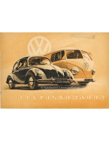 1951 VOLKSWAGEN BEETLE / TRANSPORTER BROCHURE GERMAN