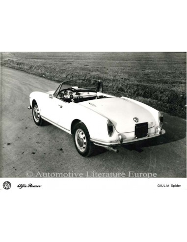 1962 ALFA ROMEO GIULIA SPIDER PERSFOTO