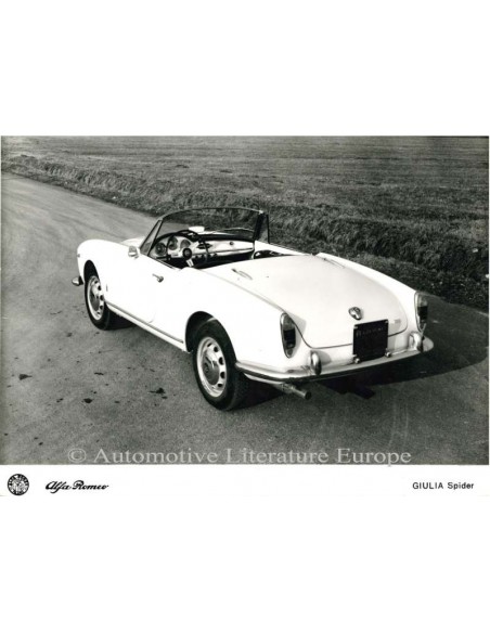 1962 ALFA ROMEO GIULIA SPIDER PRESSEBILD