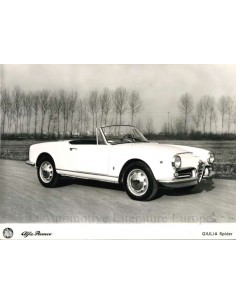 1962 ALFA ROMEO GIULIA SPIDER PRESSEBILD