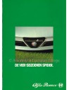 1983 ALFA ROMEO SPIDER PROSPEKT NIEDERLÄNDISCH