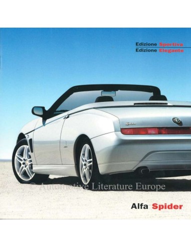 2002 ALFA ROMEO SPIDER EDIZIONE PROSPEKT DEUTSCH