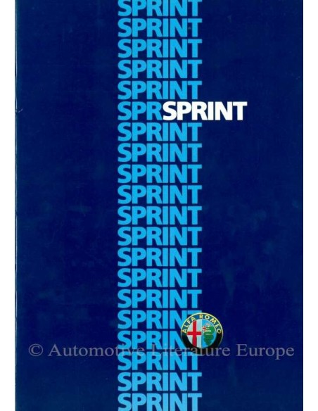 1986 Alfa Romeo Sprint Brochure Nederlands