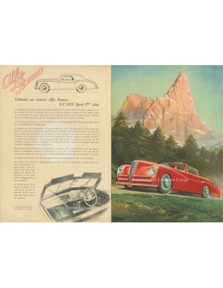 1955 ALFA ROMEO 950 AUTOCARRO BROCHURE ITALIAANS