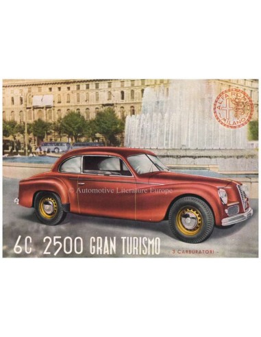 1950 ALFA ROMEO 6C 2500 GRAN TURISMO BROCHURE 