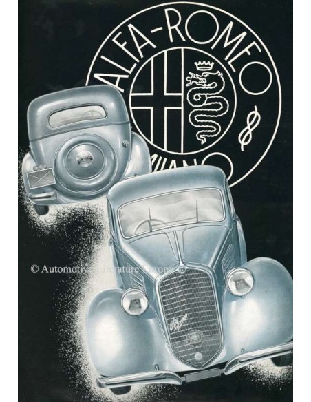1938 ALFA ROMEO 6C 2300 B BROCHURE FRANS