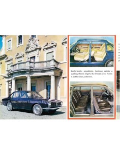 1966 ALFA ROMEO OSI 2600 BERLINA DE LUXE BROCHURE 2