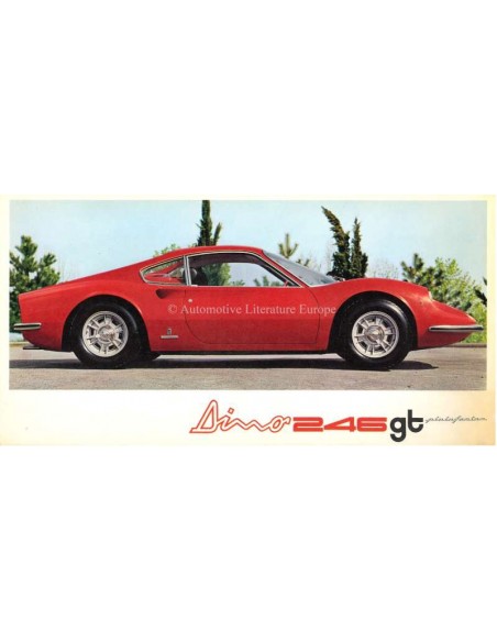 1969 FERRARI DINO 246 GT PININFARINA BROCHURE