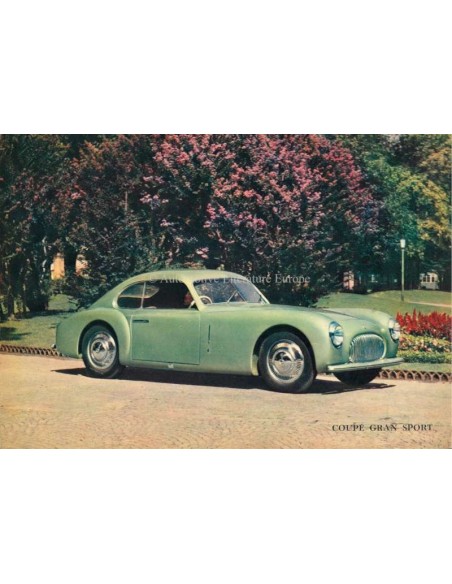 1949 CISITALIA GRAN SPORT CABRIOLET / COUPE PROSPEKT