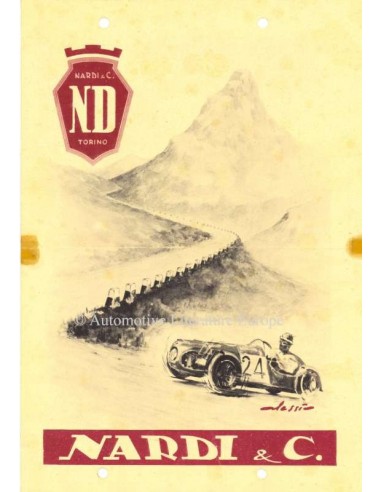 1947 NARDI ND 750 BROCHURE ITALIAN