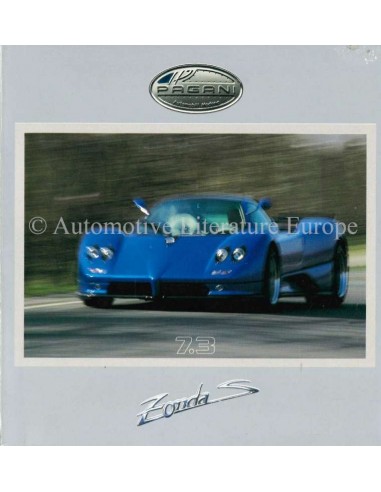 2002 PAGANI ZONDA S 7.3 PRESSE CD