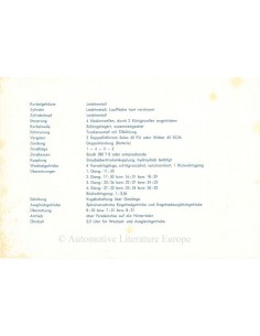 1954 PORSCHE 550 SPYDER / 1500 RS BROCHURE DUITS 2