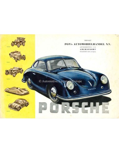 1949 PORSCHE 356 BROCHURE DUITS