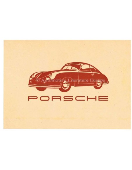 1950 PORSCHE 356 BROCHURE GERMAN