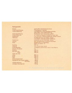 1950 PORSCHE 356 BROCHURE DUITS 2