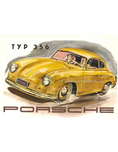 1952 PORSCHE 356 BROCHURE ENGLISH