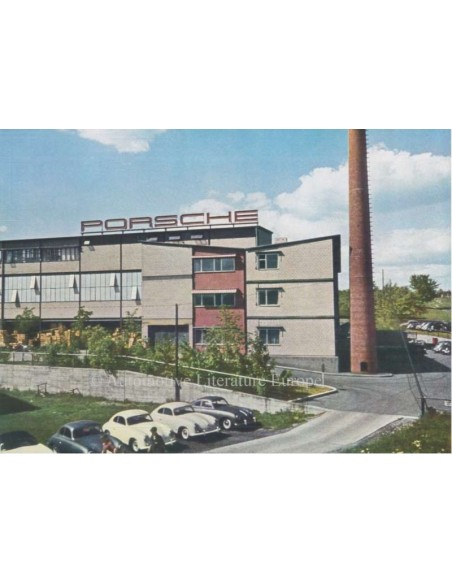 1956 PORSCHE 356 CARRERA 550 SPYDER BROCHURE GERMAN