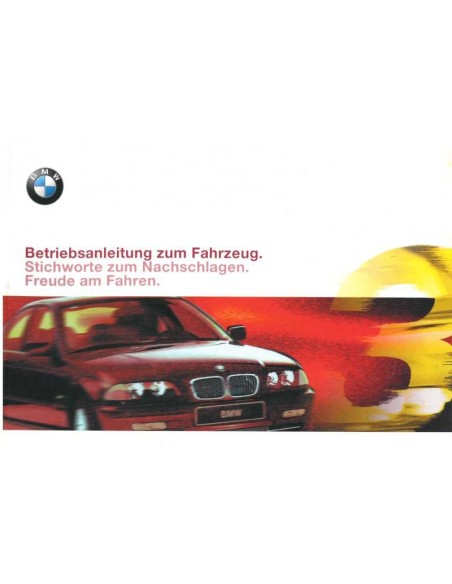 2000 BMW 3 SERIES SALOON OWNERS MANUAL GERMAN