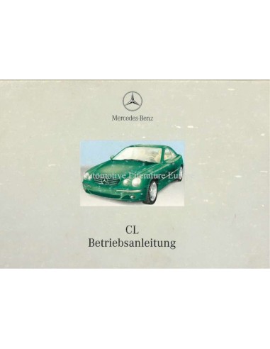 2001 MERCEDES BENZ CL CLASS OWNERS MANUAL GERMAN
