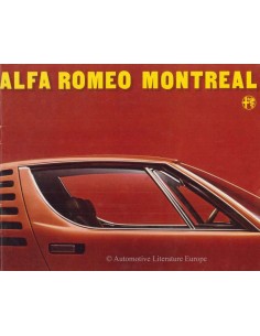 1971 ALFA ROMEO MONTREAL BROCHURE NEDERLANDS