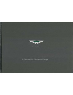 2001 ASTON MARTIN DB7 VANTAGE HARDCOVER PROSPEKT DEUTSCH