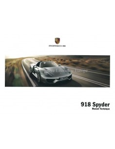 2015 PORSCHE 918 SPYDER INSTRUCTIEBOEKJE FRANS