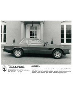 1980 MASERATI KYALAMI PRESS PICTURE