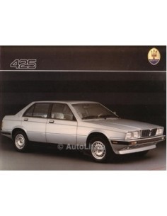 1986 MASERATI 425 INIEZIONE BROCHURE DUITS