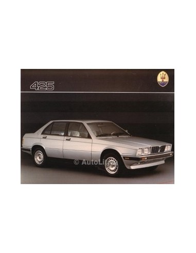 1986 MASERATI 425 INIEZIONE BROCHURE DUITS