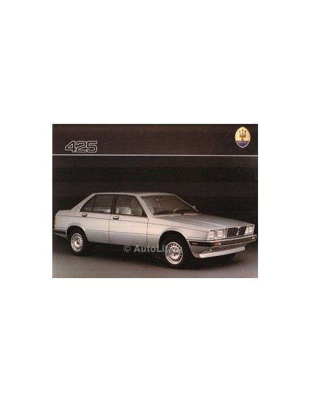 1986 MASERATI 425 INIEZIONE BROCHURE DUITS