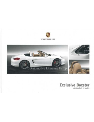 2013 PORSCHE BOXSTER EXCLUSIVE HARDCOVER BROCHURE NEDERLANDS