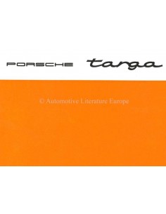 1967 PORSCHE 912 / 911 / 911 L TARGA BIJLAGE INSTRUCTIEBOEKJE ENGELS