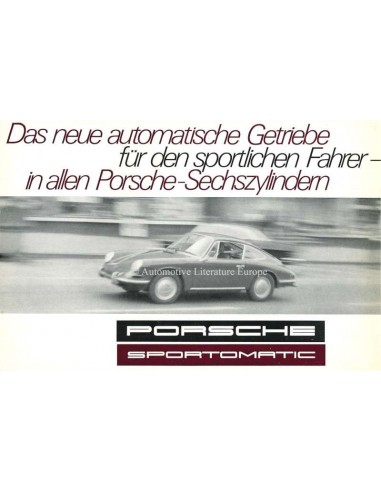 1967 PORSCHE 911S SPORTOMATIC BROCHURE GERMAN