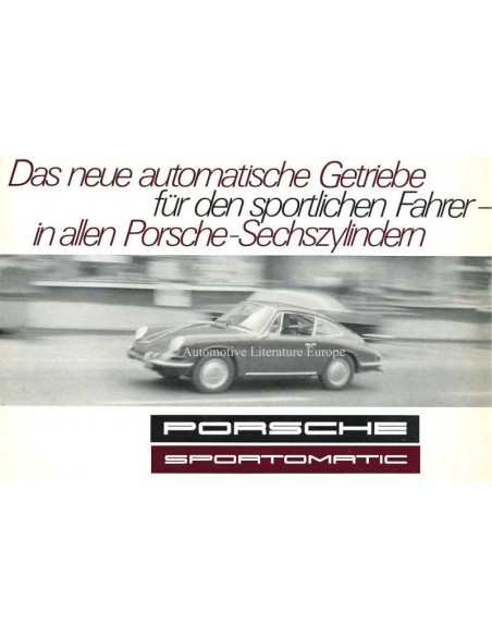 1967 PORSCHE 911S SPORTOMATIC BROCHURE GERMAN