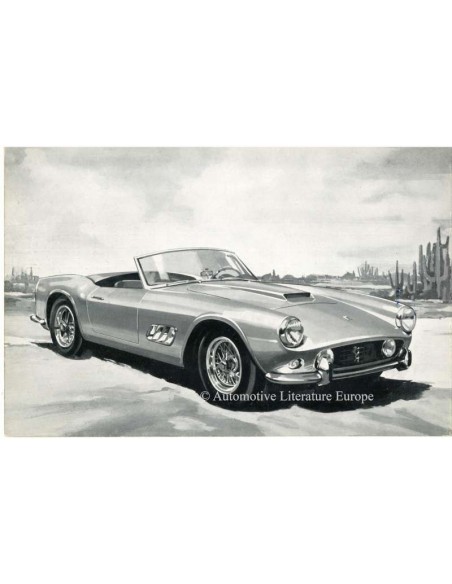 1960 FERRARI 250 GRANTURISMO SPYDER CALIFORNIA PROSPEKT ENGLISCH