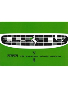 1959 FERRARI 250 GRANTURISMO CABRIOLET PININFARINA BROCHURE ENGELS