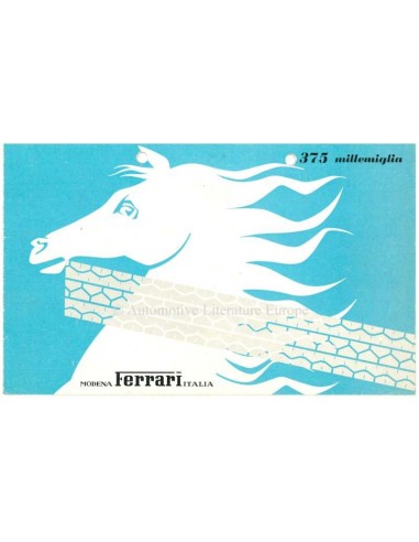 1953 FERRARI 375 MILLEMIGLIA PROSPEKT ITALIENISCH