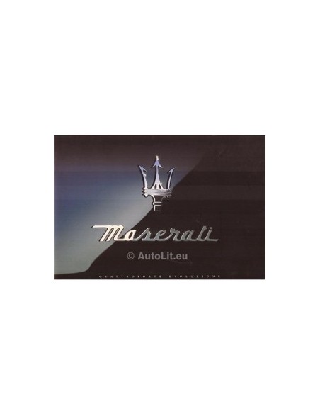 1998 MASERATI QUATTROPORTE IV EVOLUZIONE BROCHURE ITALIAANS