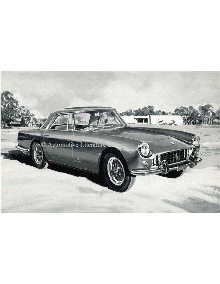 1958 FERRARI 250 GRANTURISMO COUPE PININFARINA BROCHURE ENGELS