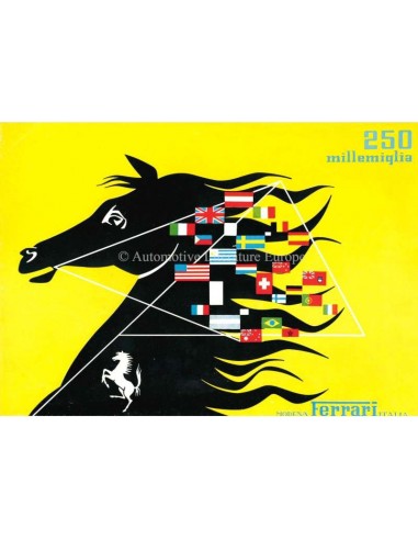 1953 FERRARI 250 MILLEMIGLIA BROCHURE ENGELS