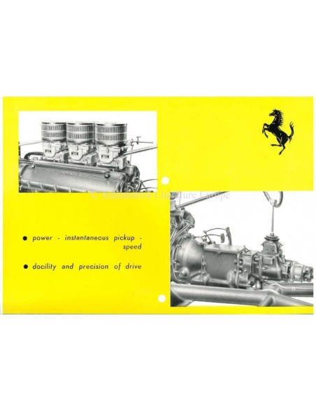 1953 FERRARI 250 MILLEMIGLIA BROCHURE ENGELS