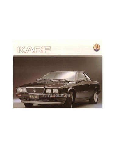 1988 MASERATI KARIF BROCHURE DUITS