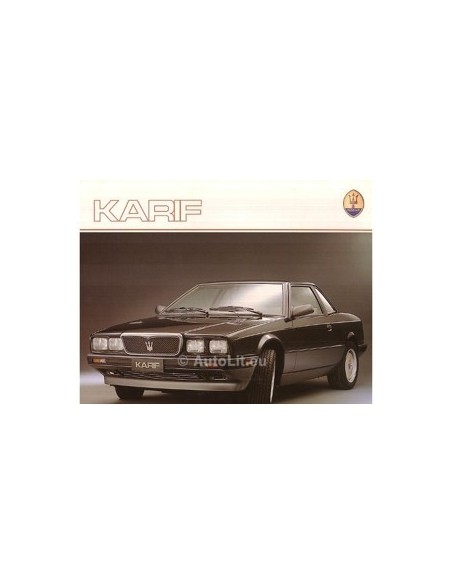 1988 MASERATI KARIF BROCHURE DUITS