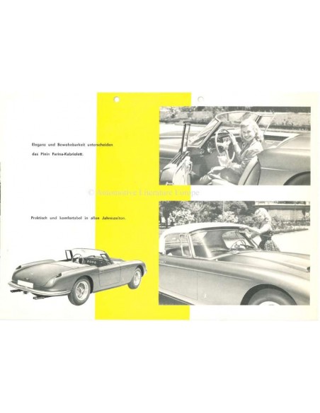 1958 FERRARI 250 GRANTURISMO PROSPEKT DEUTSCH