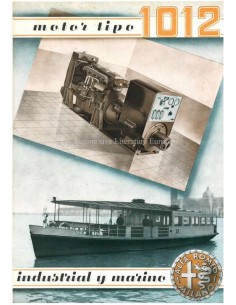 194? ALFA ROMEO ENGINE 1012 BROCHURE SPAANS